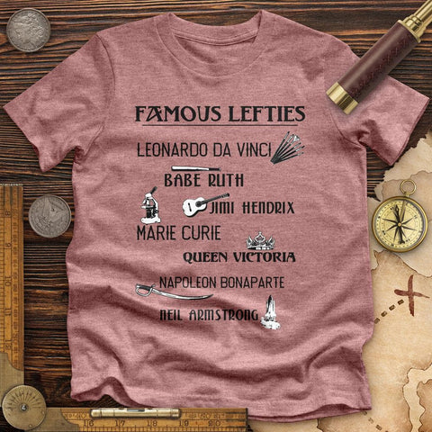 Famous Lefties High Quality Tee Heather Mauve / S