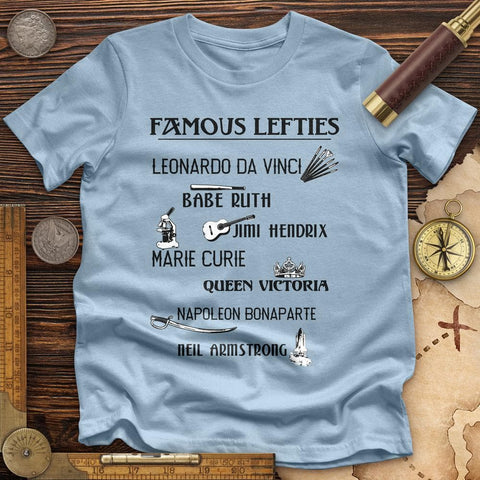 Famous Lefties High Quality Tee Light Blue / S