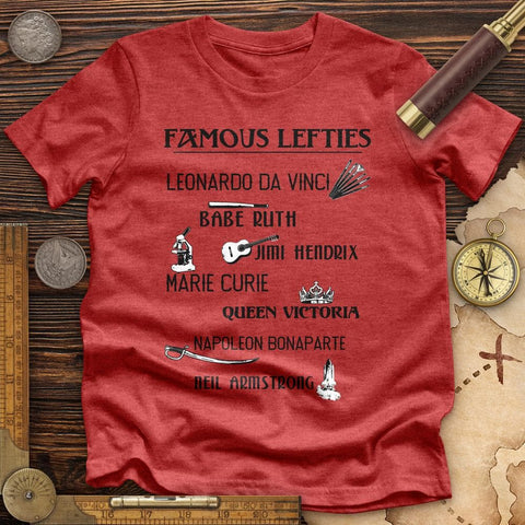 Famous Lefties High Quality Tee Heather Red / S