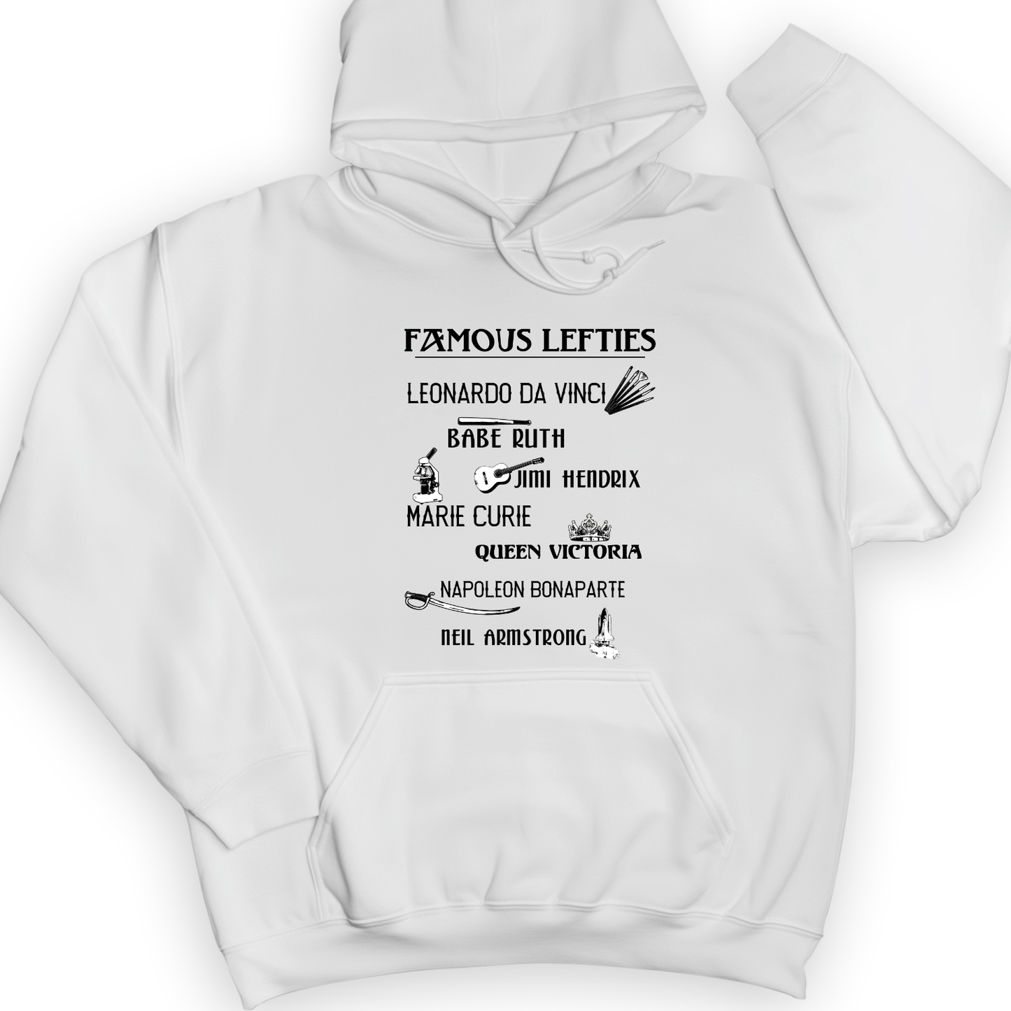 Famous Lefties Hoodie White / S