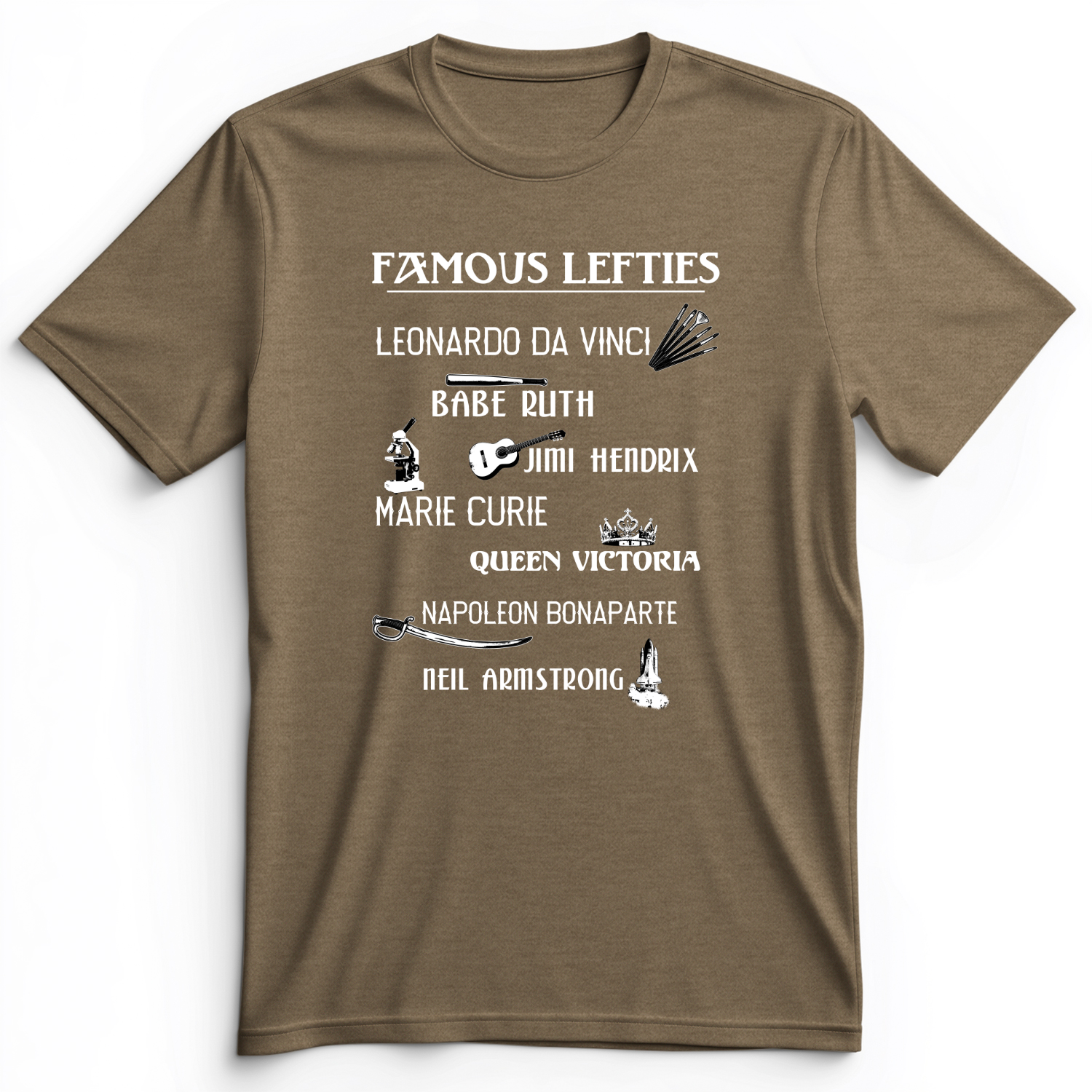 Famous Lefties Premium Tee Heather Olive / S