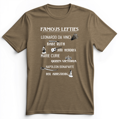 Famous Lefties Premium Tee Heather Olive / S