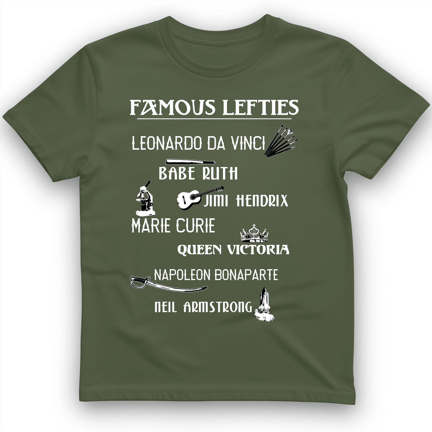 Famous Lefties T-Shirt Military Green / S