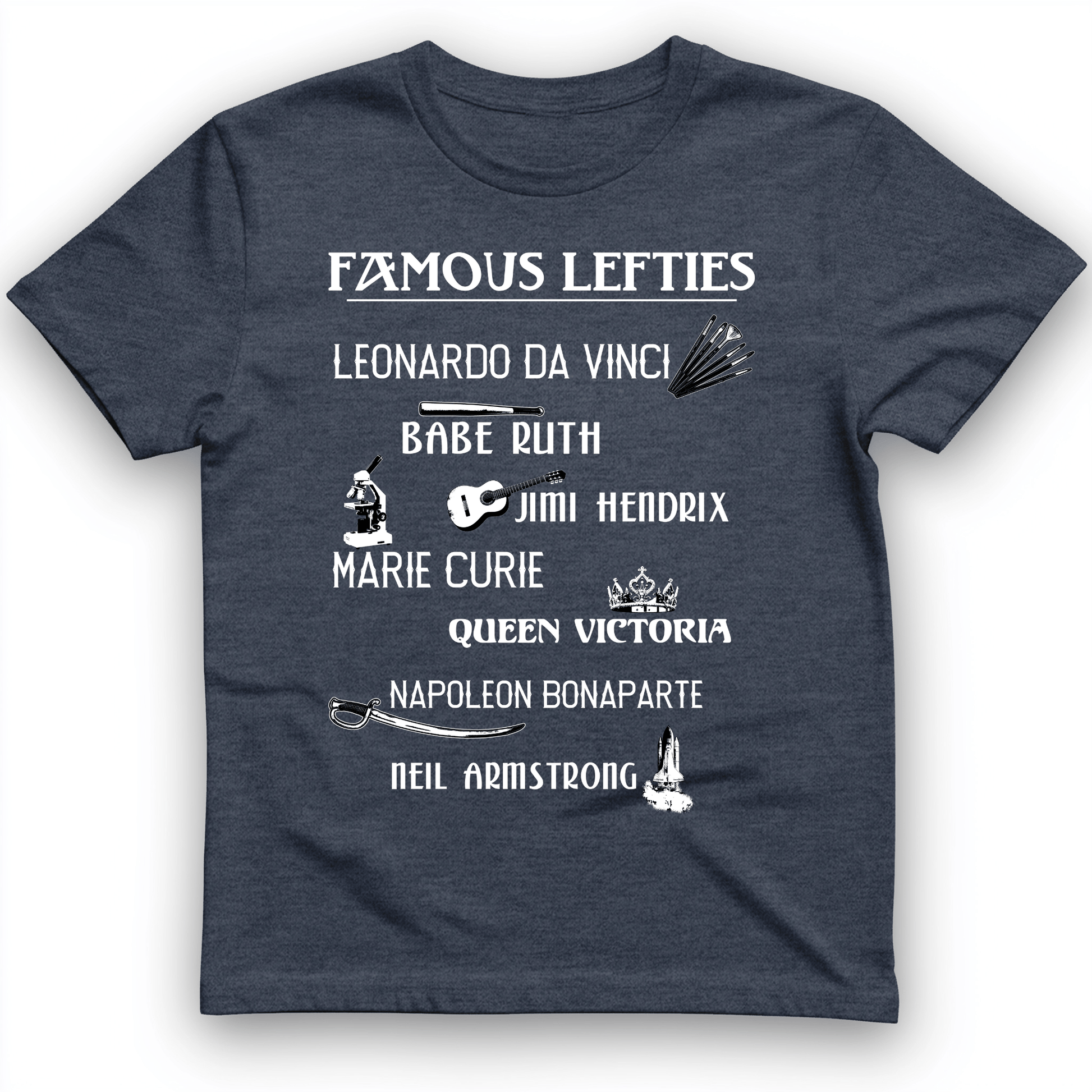 Famous Lefties T-Shirt Heather Navy / S