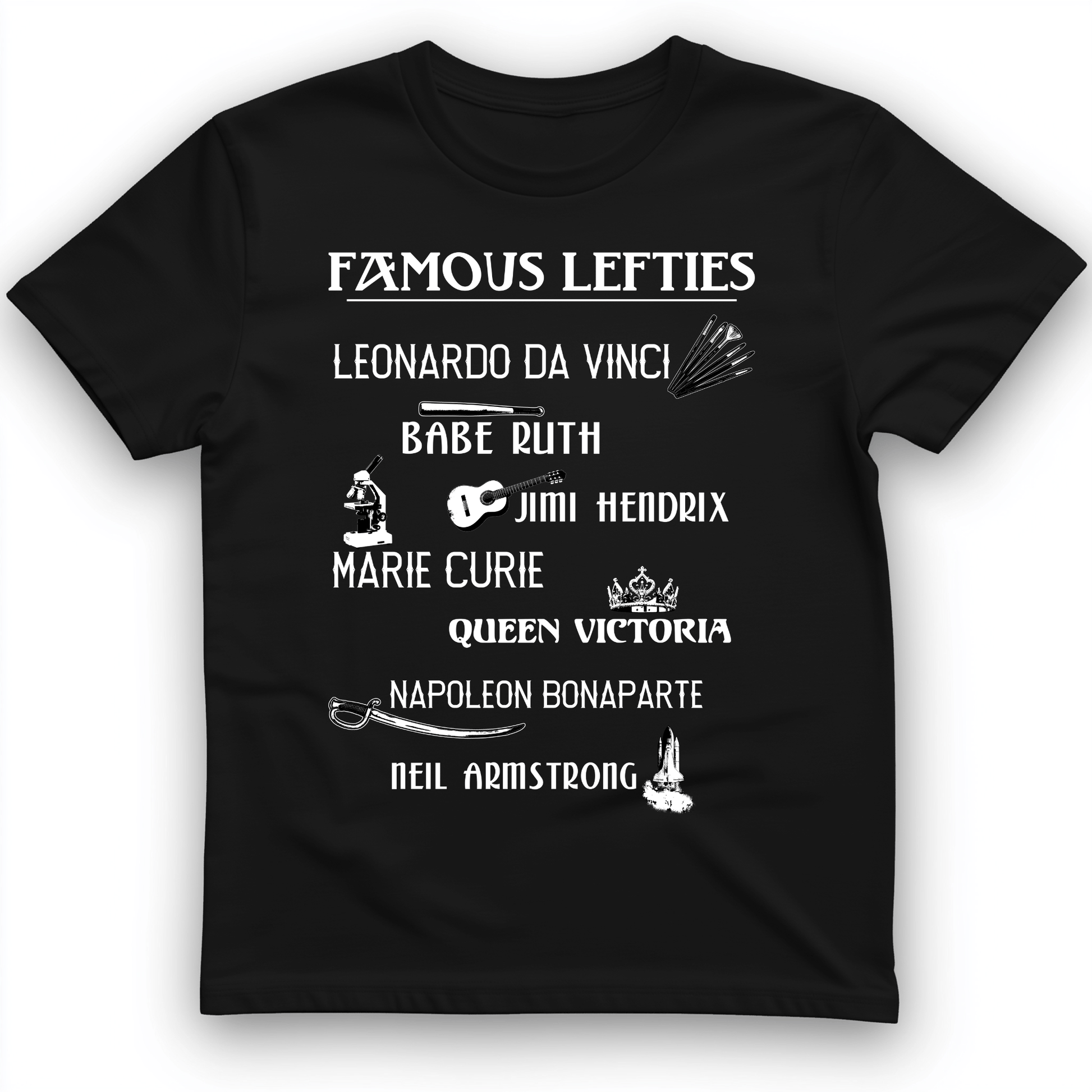 Famous Lefties T-Shirt Black / S