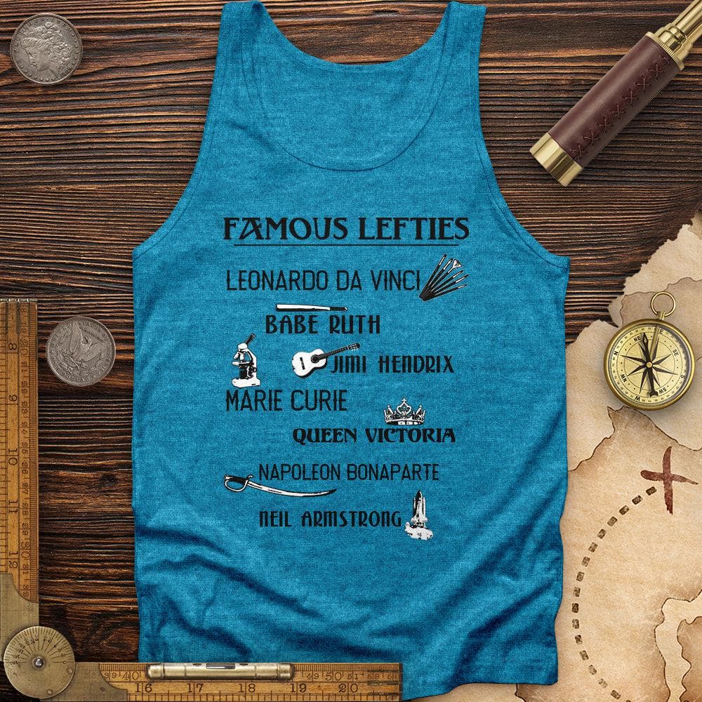 Famous Lefties Tank Aqua TriBlend / XS