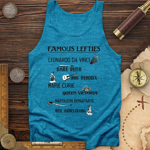 Famous Lefties Tank Aqua TriBlend / XS