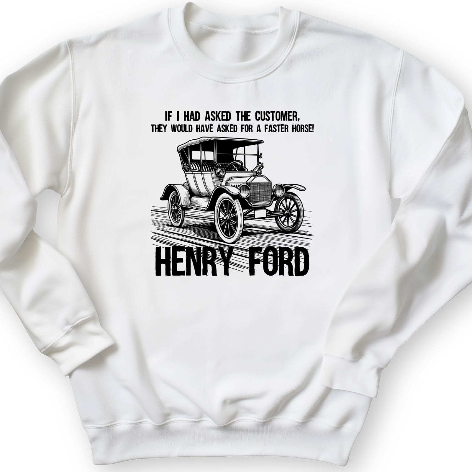 Faster Horse Crewneck White / S