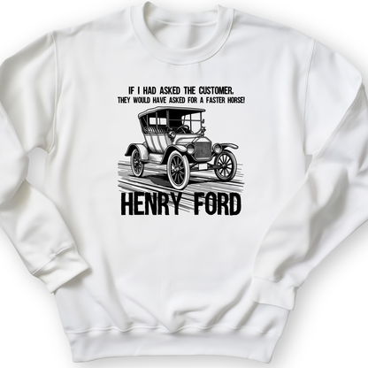 Faster Horse Crewneck White / S