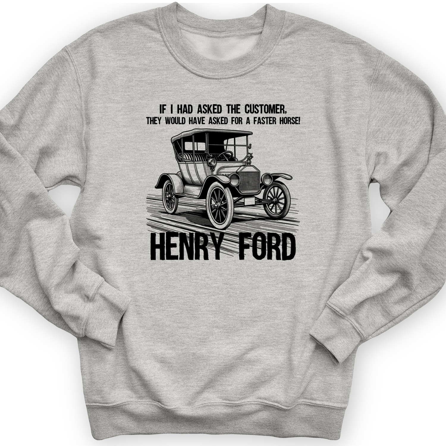 Faster Horse Crewneck Sport Grey / S