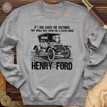Faster Horse Crewneck Sport Grey / S