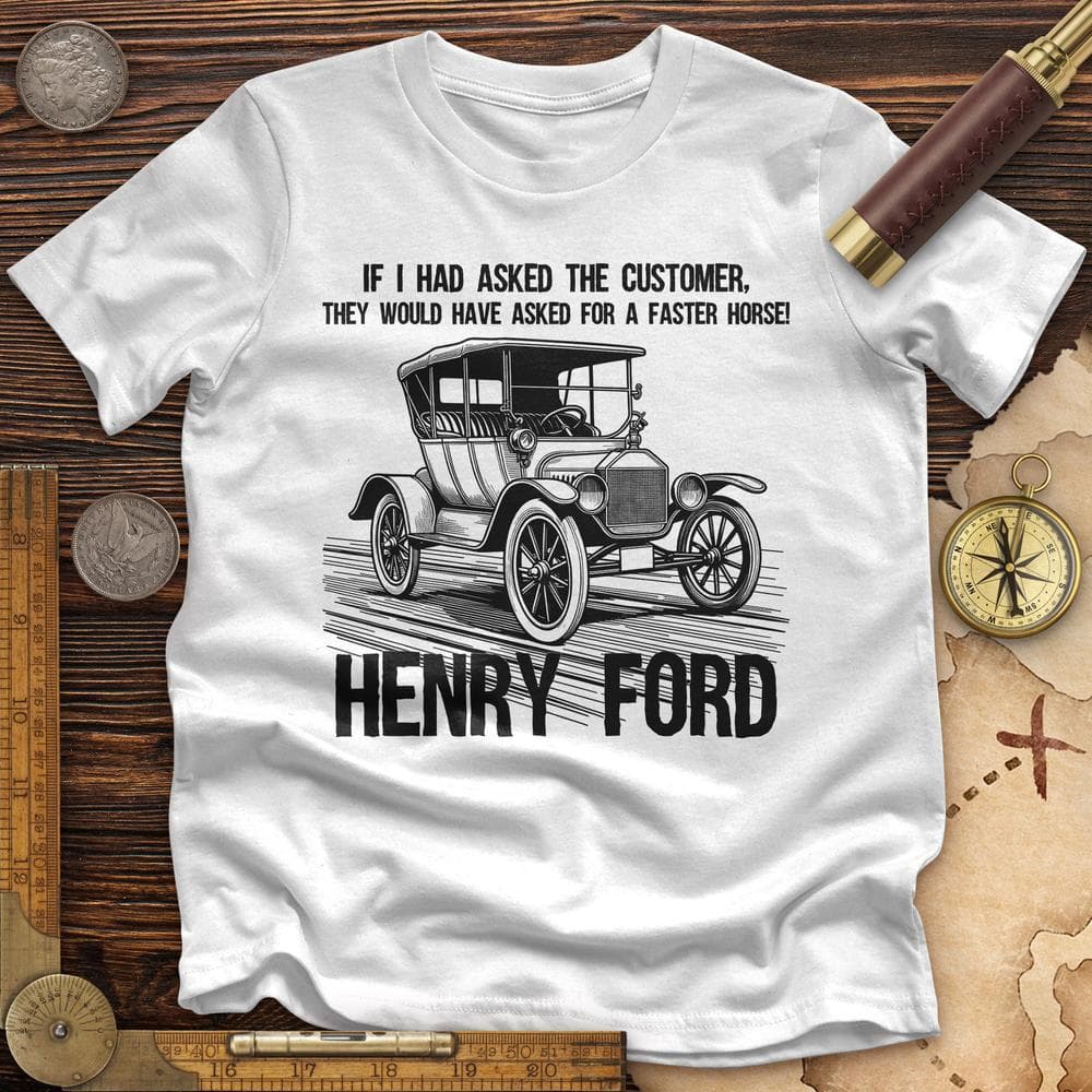 Faster Horse High Quality Tee White / S