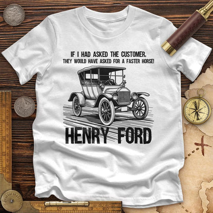 Faster Horse High Quality Tee White / S