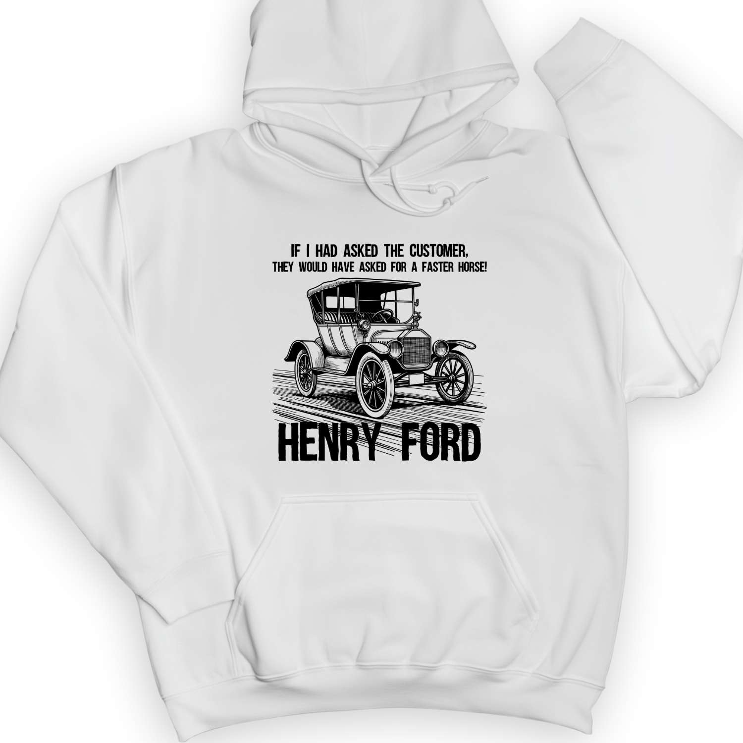 Faster Horse Hoodie White / S