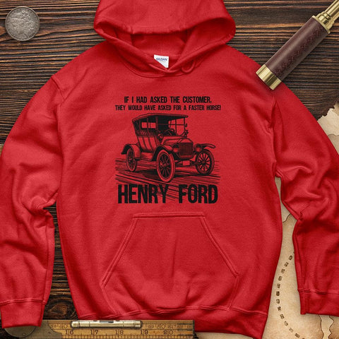 Faster Horse Hoodie Red / S