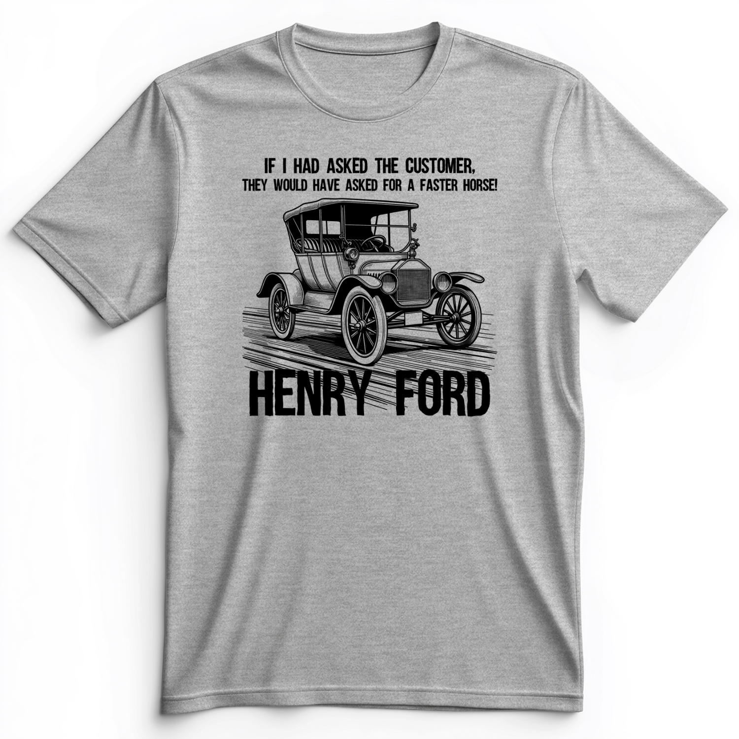 Faster Horse Premium Tee Athletic Heather / S