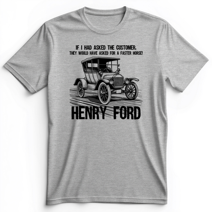 Faster Horse Premium Tee Athletic Heather / S