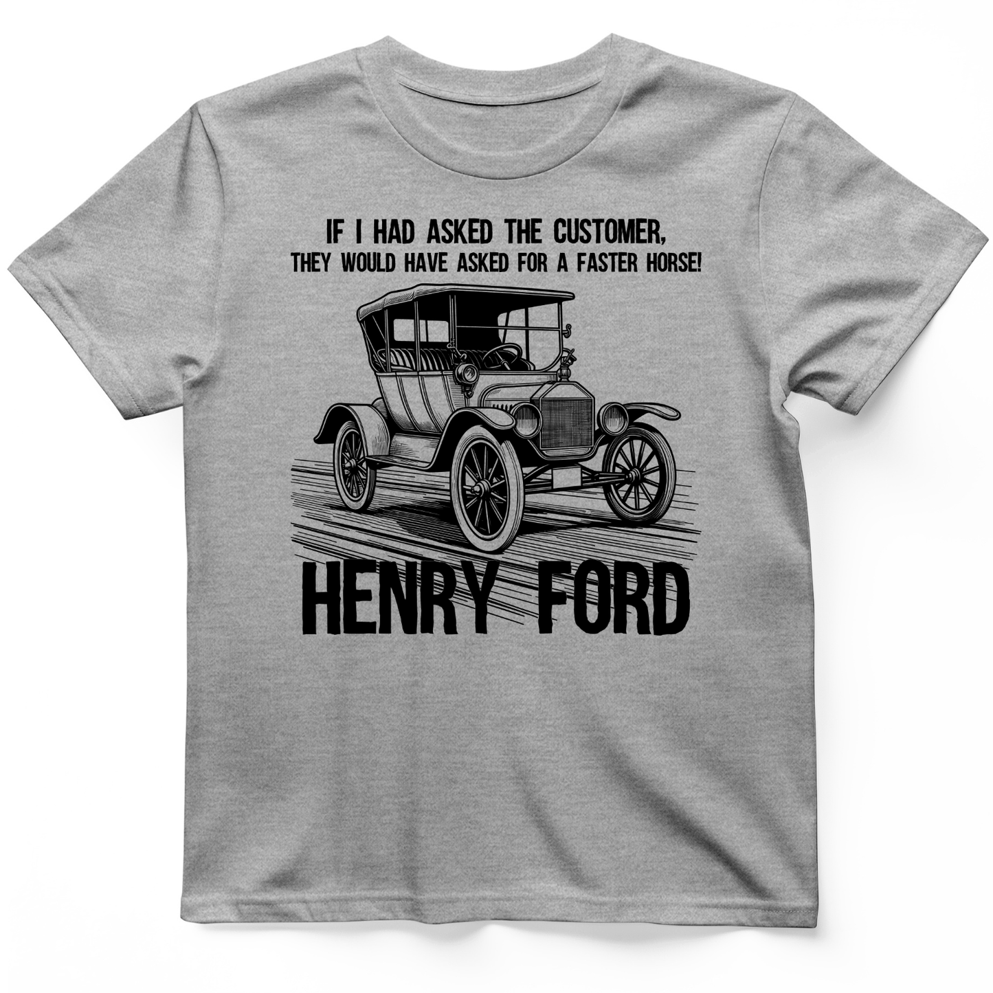 Faster Horse T-Shirt Sport Grey / S