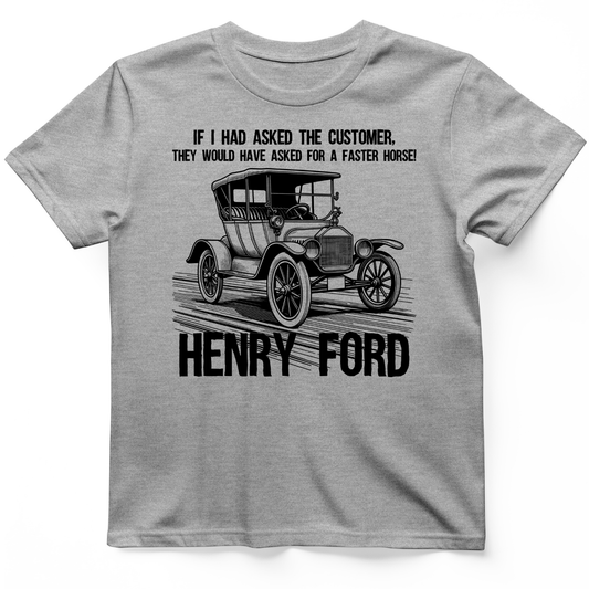 Faster Horse T-Shirt Sport Grey / S