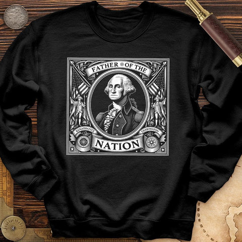 Father Of The Nation Crewneck Black / S