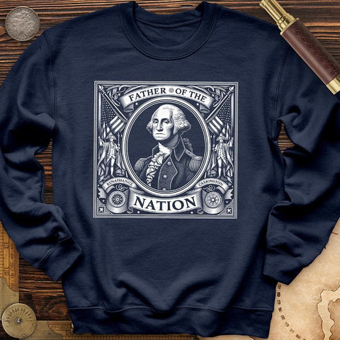 Father Of The Nation Crewneck Navy / S