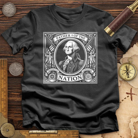 Father Of The Nation T-Shirt Charcoal / S