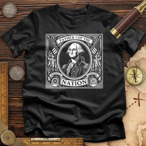 Father Of The Nation T-Shirt Black / S