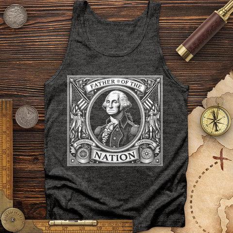 Father Of The Nation Tank Charcoal Black TriBlend / XS