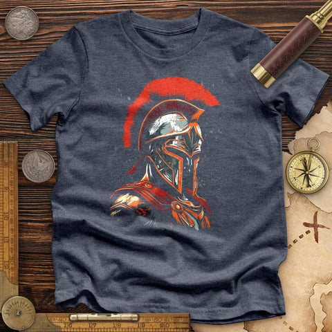 Fierce Spartan High Quality Tee Heather Navy / S