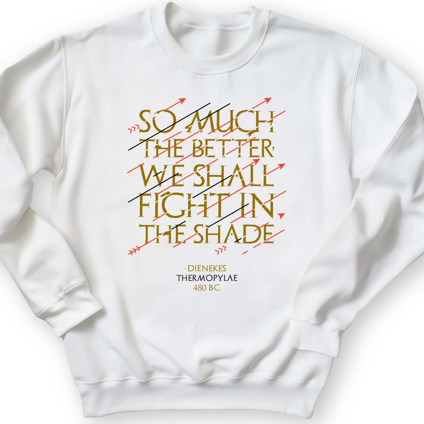 Fight In The Shade Crewneck White / S
