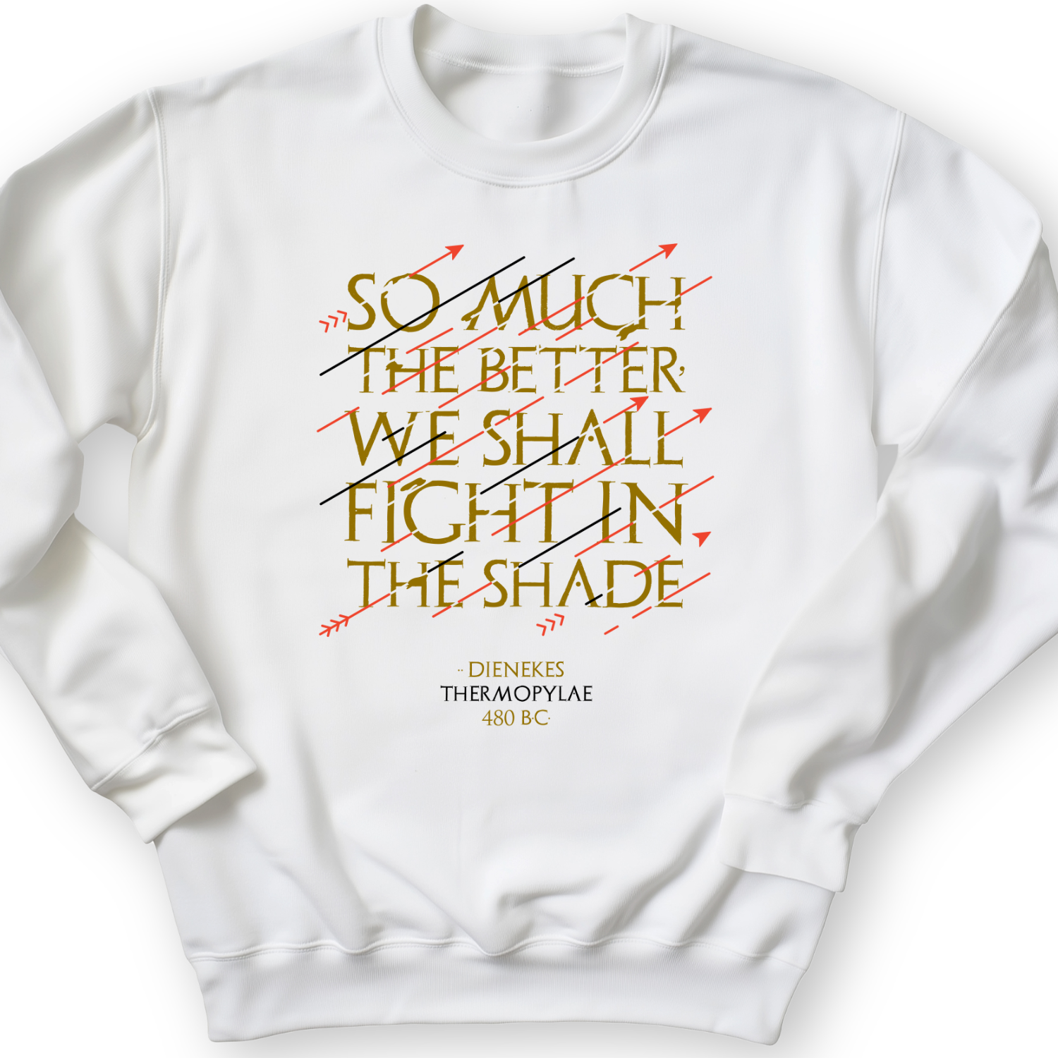 Fight In The Shade Crewneck White / S