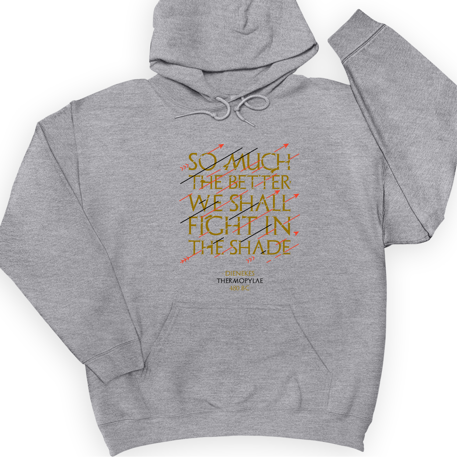 Fight In The Shade Hoodie Sport Grey / S