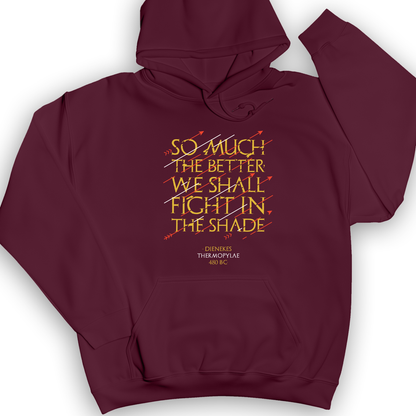 Fight In The Shade Hoodie Maroon / S