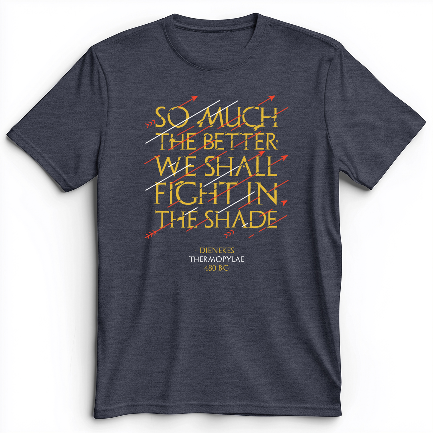 Fight In The Shade Premium Tee Heather Navy / S