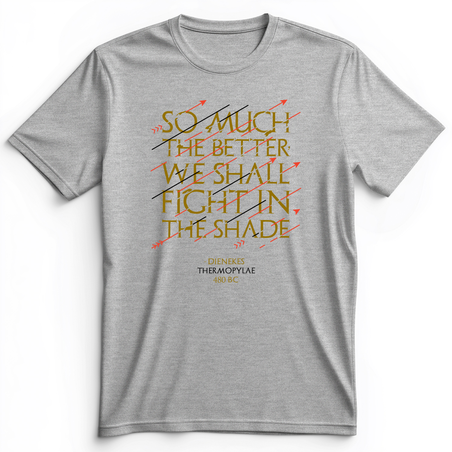 Fight In The Shade Premium Tee Athletic Heather / S