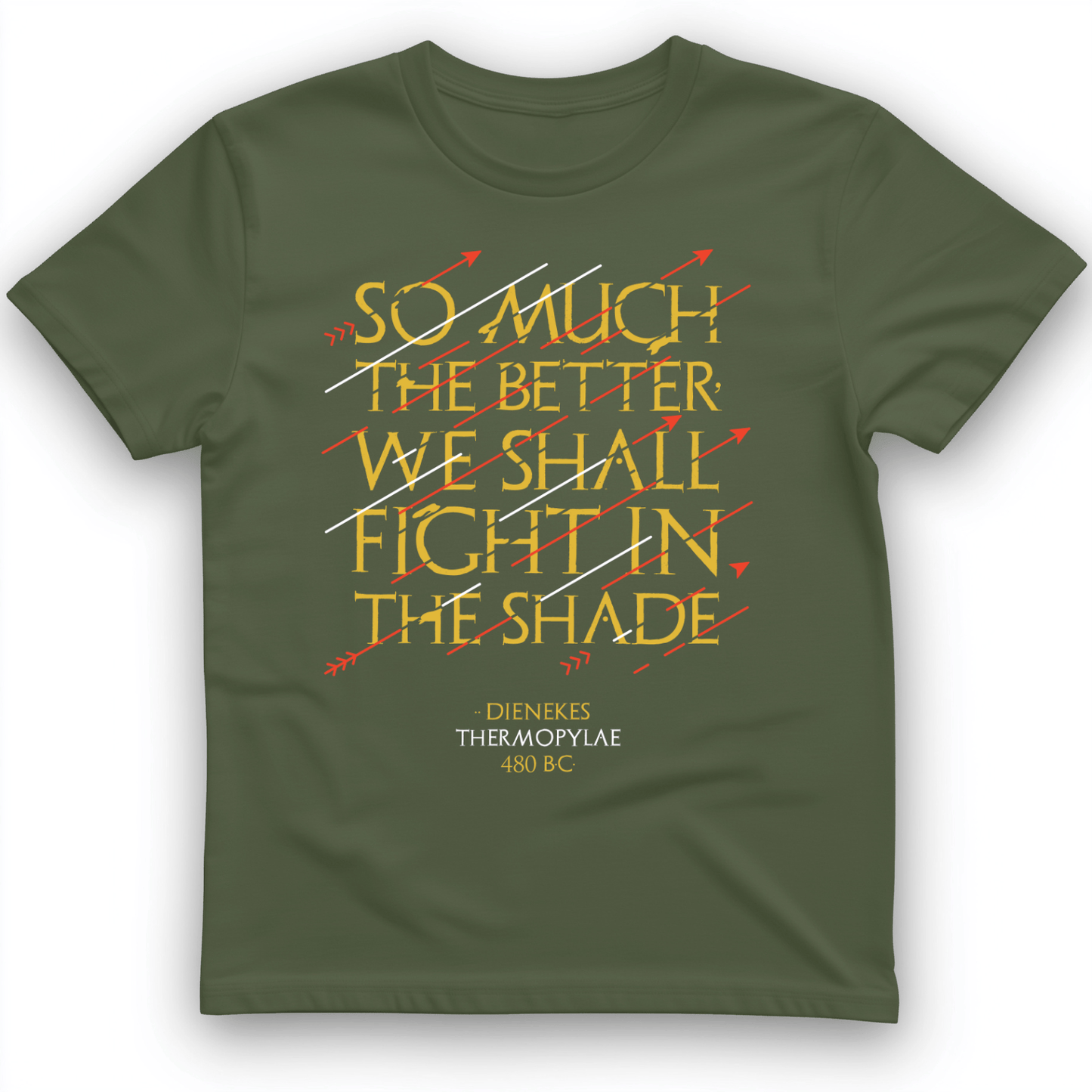 Fight In The Shade T-Shirt Military Green / S