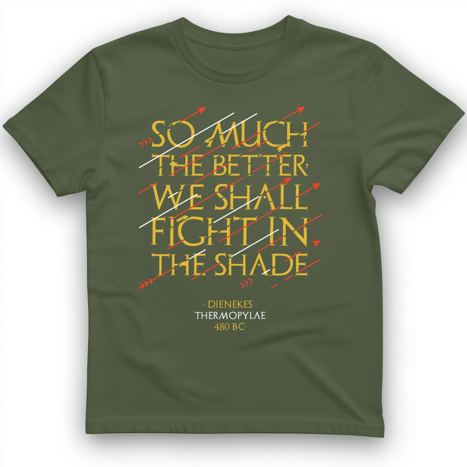 Fight In The Shade T-Shirt Military Green / S