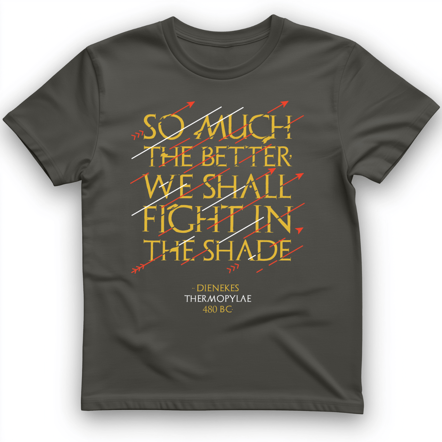 Fight In The Shade T-Shirt Charcoal / S