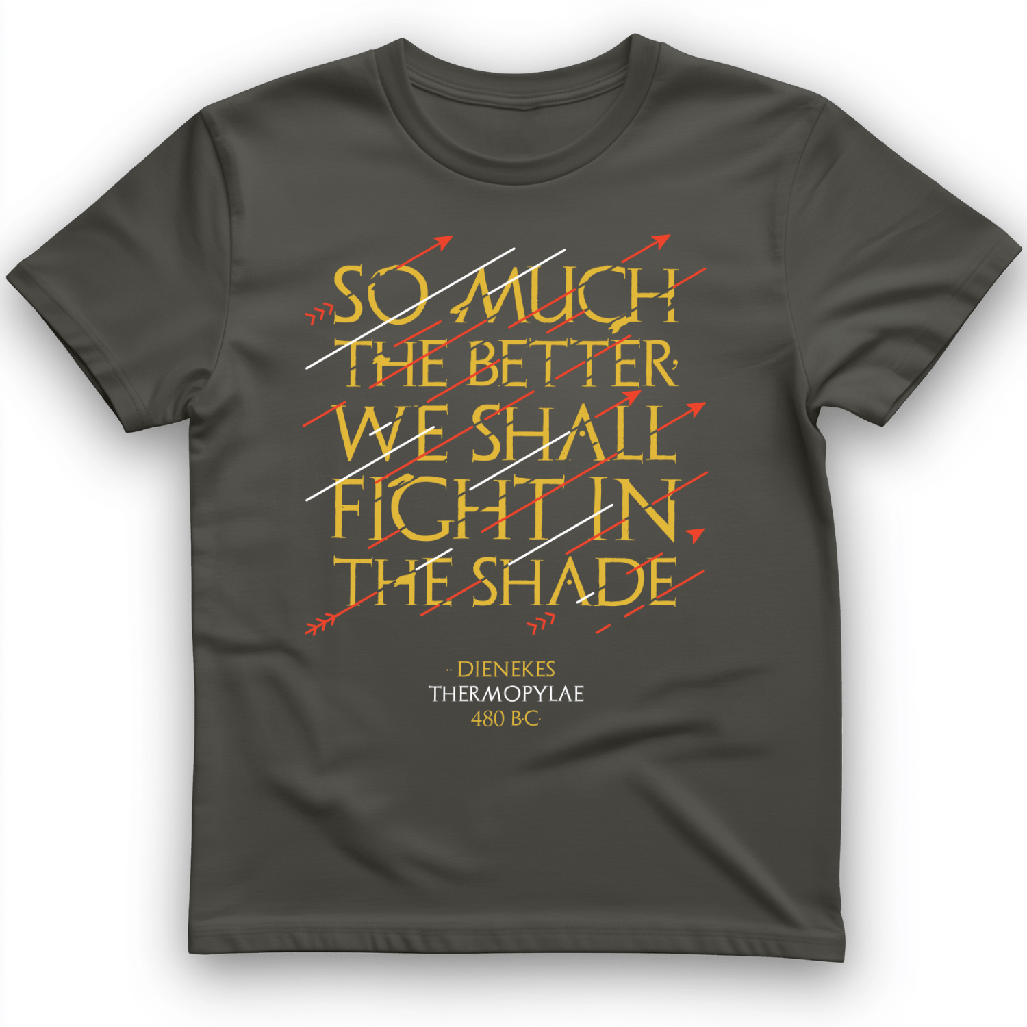 Fight In The Shade T-Shirt Charcoal / S