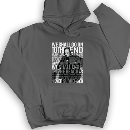 Fight On The Seas And Beaches Hoodie Charcoal / S