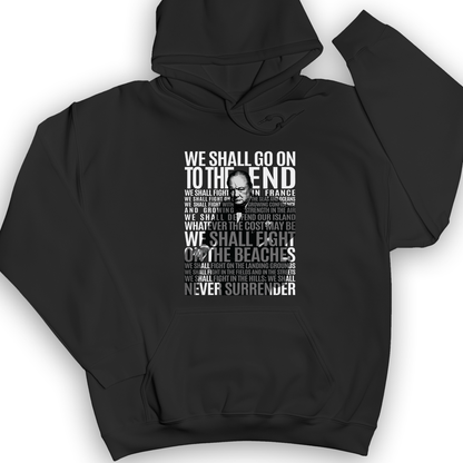 Fight On The Seas And Beaches Hoodie Black / S