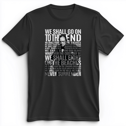 Fight On The Seas And Beaches Premium Tee Dark Grey Heather / S