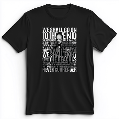 Fight On The Seas And Beaches Premium Tee Black / S