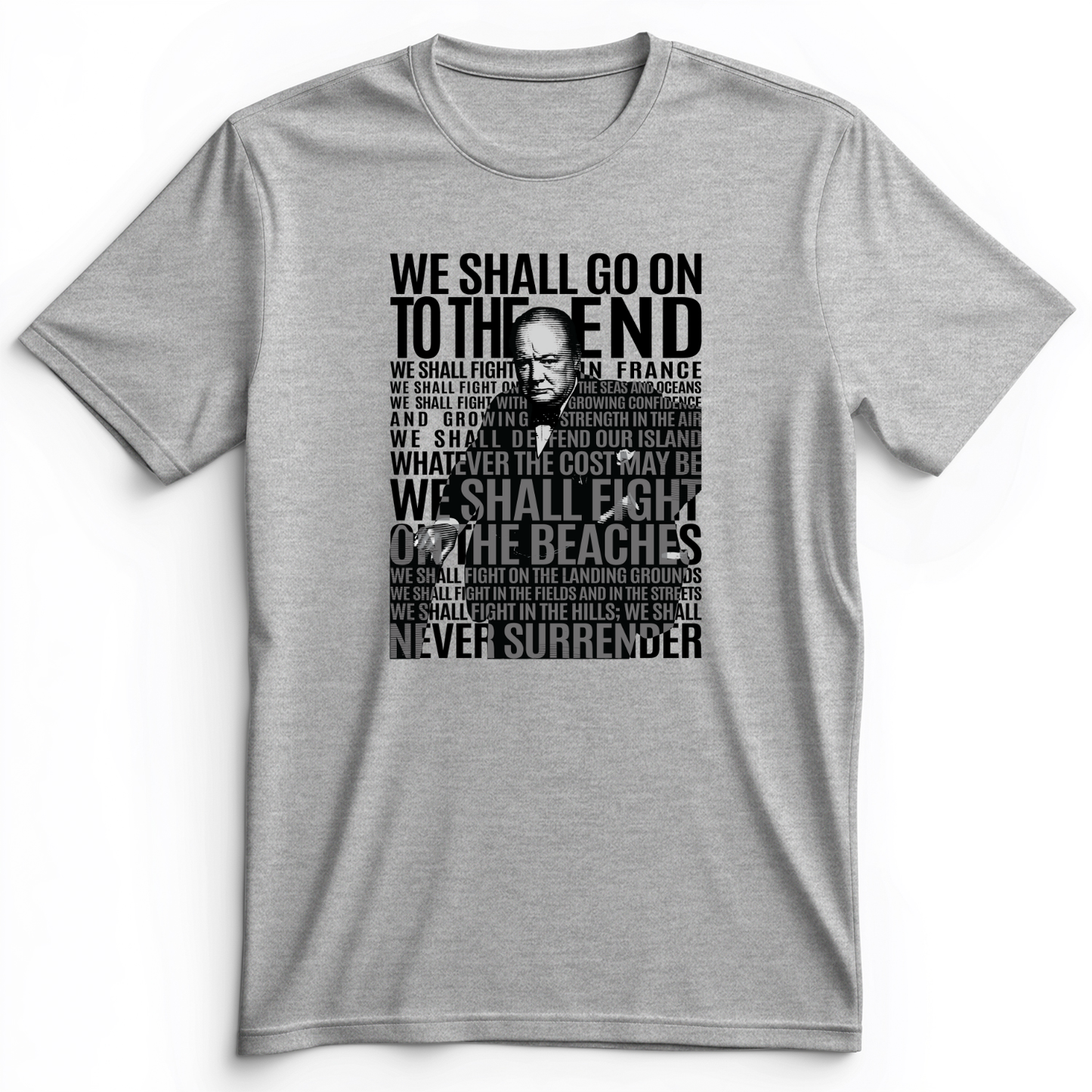 Fight On The Seas And Beaches Premium Tee Athletic Heather / S