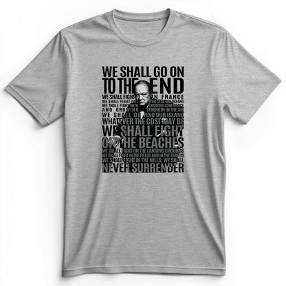 Fight On The Seas And Beaches Premium Tee Athletic Heather / S