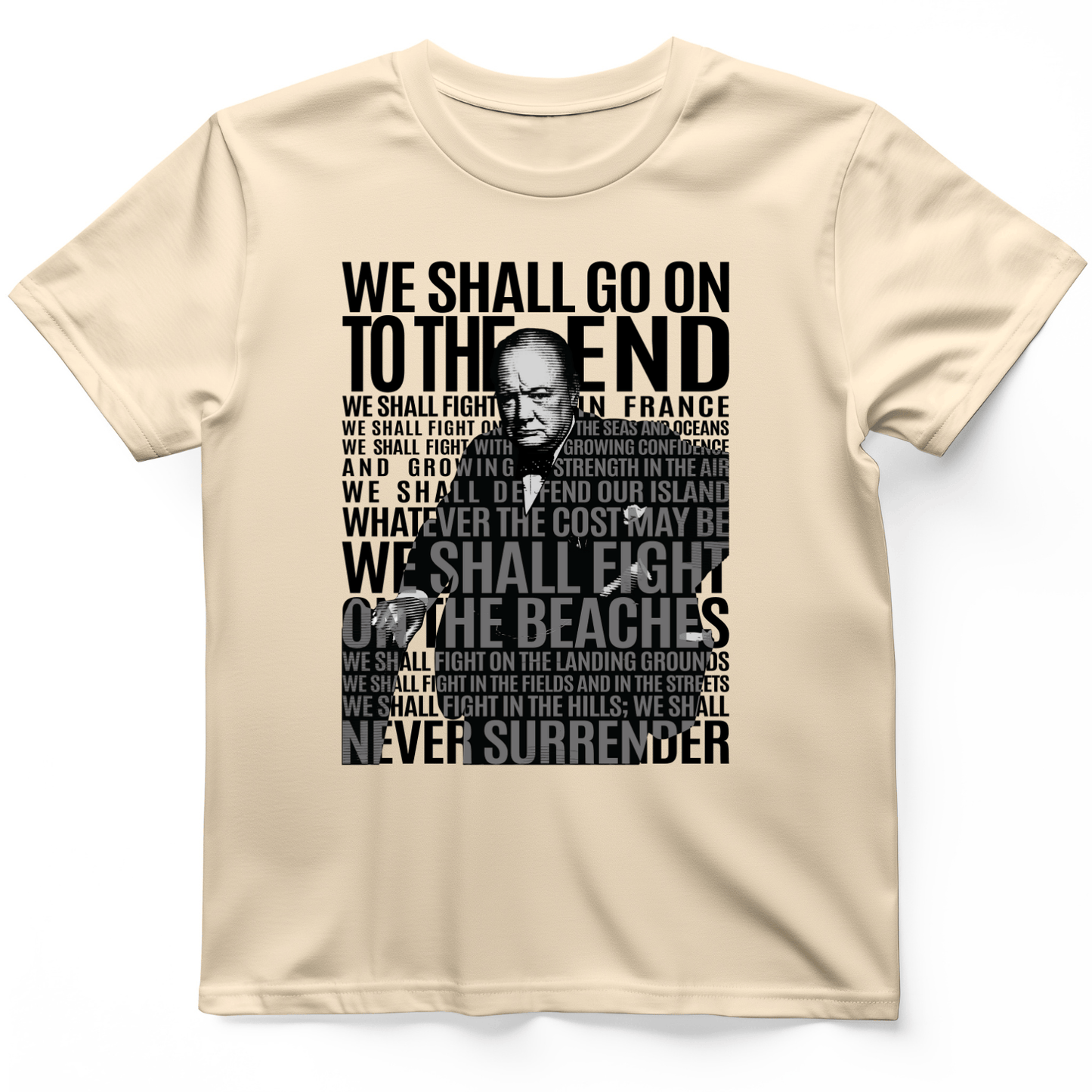 Fight On The Seas And Beaches T-Shirt Natural / S