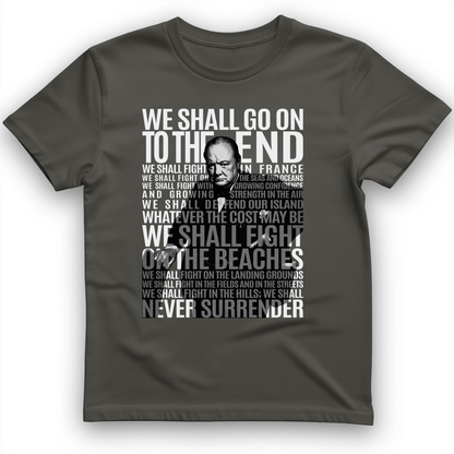 Fight On The Seas And Beaches T-Shirt Charcoal / S