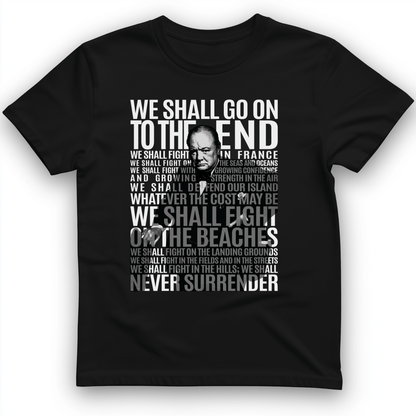 Fight On The Seas And Beaches T-Shirt Black / S