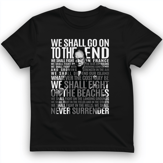 Fight On The Seas And Beaches T-Shirt Black / S