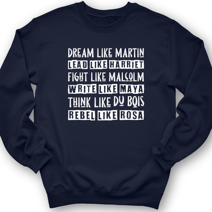 Fight Think Rebel Crewneck Navy / S